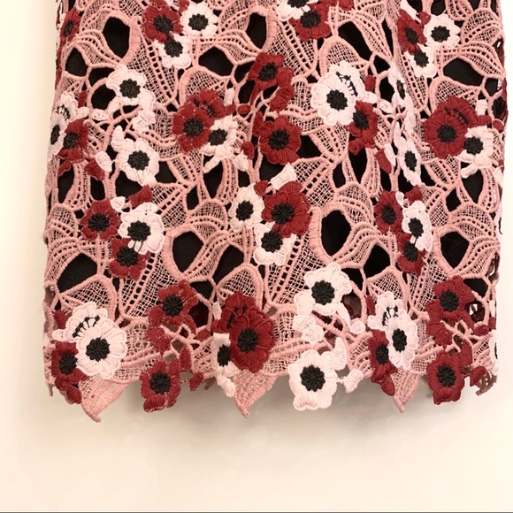 NWOT Brand New Adelyn Rae Harlow Lace Sheath dress xs pink white - Picture 7 of 10